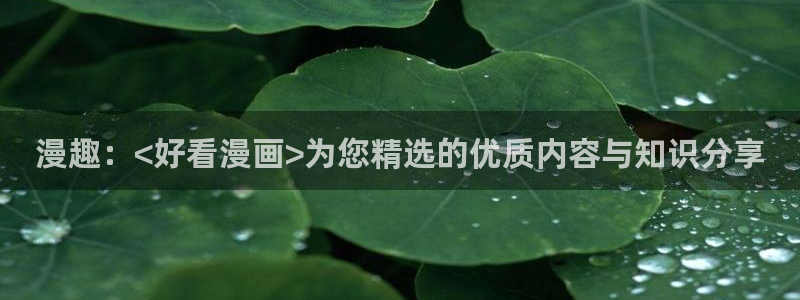 好看的汗汗漫画